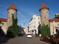 Tallinn old city gates Royalty Free Stock Photo