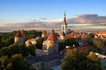 Tallinn old city sunset