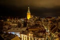 Tallinn old town at night. Capital of Estonia winter panorama. Royalty Free Stock Photo