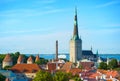 Tallinn Old Town skyline Estonia Royalty Free Stock Photo