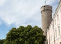 Tallinn`s Tall Hermann Tower Royalty Free Stock Photo