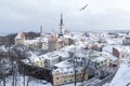 Tallinn skyline in the winter