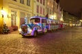 Tallinn town hall christmas train
