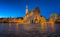 Tallinn Town Hall and Raekoja Square in the Morning, Tallinn Royalty Free Stock Photo