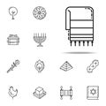 Tallit icon. Judaism icons universal set for web and mobile