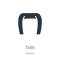 Tallit icon vector. Trendy flat tallit icon from religion collection isolated on white background. Vector illustration can be used