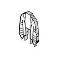 tallit prayer shawl isometric icon vector illustration Royalty Free Stock Photo