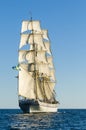 Tallship under sail