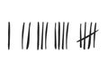 Tally Marks Counting Vector Set