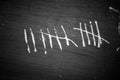 Tally Marks Royalty Free Stock Photo