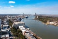 Talmadge Memorial Bridge - Savannah, Georgia Royalty Free Stock Photo