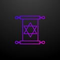 Talmud outline nolan icon. Elements of religion set. Simple icon for websites, web design, mobile app, info graphics Royalty Free Stock Photo