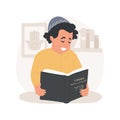 Talmud Torah school isolated cartoon vector illustration.