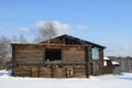 Taltsy, Irkutsk region, Russia, March, 02, 2017. The house of Mogileva, 1886 the year of construction. Irkutsk architectural-ethno