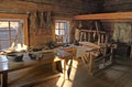 Taltsy, Irkutsk region, Russia, March, 02, 2017. Items of rural life in the estate of Yakov Nepomiluev from the village Garmenka