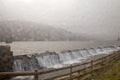 Talybont Reservoir in the Rain.