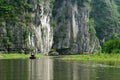 Tam Coc - Bach is a popular tourist destination near the city of Ninh Binh in northern Vietnam. Royalty Free Stock Photo
