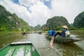 Tam Coc, Ninh Binh, Vietnam - September 14, 2014. Royalty Free Stock Photo