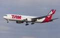 TAM Linhas Aereas Boeing 767-300ER Royalty Free Stock Photo