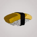 tamago nigiri Royalty Free Stock Photo