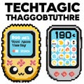 Tamagochi - retro portable pocket game of 90s