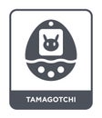 tamagotchi icon in trendy design style. tamagotchi icon isolated on white background. tamagotchi vector icon simple and modern