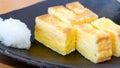Tamagoyaki Japanese rolled egg roll Royalty Free Stock Photo
