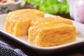 Tamagoyaki, Japanese rolled omelet Royalty Free Stock Photo