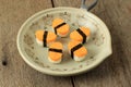 Tamako Egg Roll Sushi Royalty Free Stock Photo