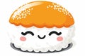 Tamako egg sushi isolated illustration Royalty Free Stock Photo