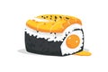Tamako egg sushi isolated illustration Royalty Free Stock Photo