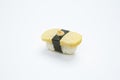 Ebiko sandwich Sushi on white background Royalty Free Stock Photo
