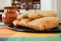 Tamales mexicanos, mexican tamale, spicy food in mexico