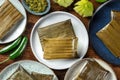 Tamales oaxaquenos, traditional dish of the cuisine of Mexico