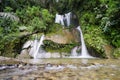 Taman Eden waterfall at Parapat town Royalty Free Stock Photo