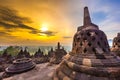 Candi Borobudur, Yogyakarta, Jawa, Indonesia. Royalty Free Stock Photo