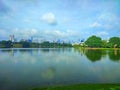 Taman tasik ampang hilir Kuala Lumpur Royalty Free Stock Photo