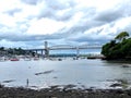 Tamar Bridge Devon to Cornwall border Uk Royalty Free Stock Photo