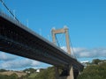 Tamar bridge perspective Royalty Free Stock Photo