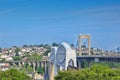 Tamar Bridge and Royal Albert Bridge Plymouth UK Royalty Free Stock Photo