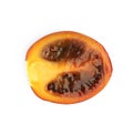 Tamarillo fruit cross-section isolated Royalty Free Stock Photo