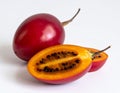 A tamarillo fruit, with a white background generative ai Royalty Free Stock Photo