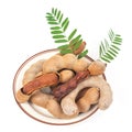 tamarind - Sweet ripe tamarind with isolated