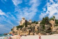 Tamarit, Spain - 06/15/2016.Tamarit ancient castle, view from th Royalty Free Stock Photo
