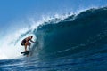 Tamayo Perry Surfing the Tube at Pipeline, Hawaii