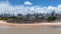 Tambau Hotel at Joao Pessoa city state Paraiba at Northeast Brazil. Royalty Free Stock Photo