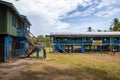 Schoolyard in Tamboko Village, near Honiara in the Solomon Islands.