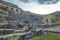 Tambomachay Inca Ruins with water spring - Cusco, Peru Royalty Free Stock Photo