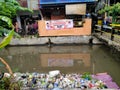 Tambora, jakarta, IndonesiaGarbage piled up in rivers near densely populated areas