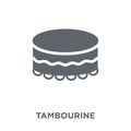 Tambourine icon from collection.